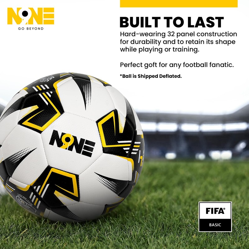 NINE Premium Quality Footballs Striker - Size 3, 4, 5
