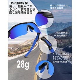 Rosemal TAC TR90 Sunglasses, Polarized Sports Sunglasses, Men's, Women's, Cycling, Climbing, Fishing, Baseball, Golf, Running, Driving, Biking, Tennis, UV400