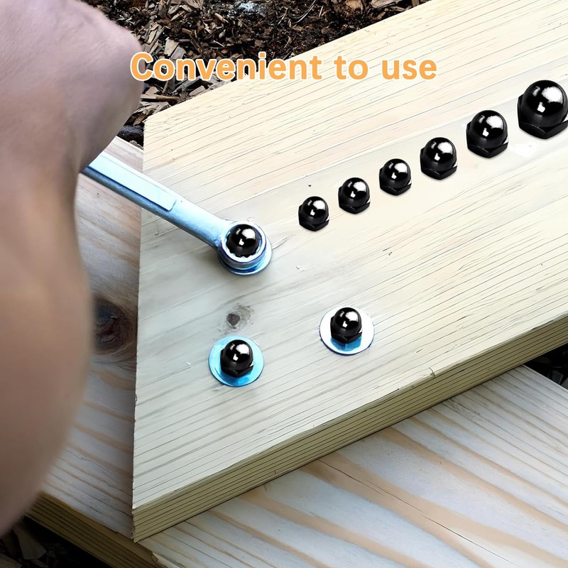 Pack of 25 Cap Nuts M10, Cap Nuts, High Shape