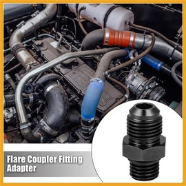 Partuto Car Black 6AN Male Flare to M12 x 1.5mm Male Fitting Adapter Replacement