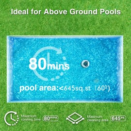 Winny Pool Robotic Cleaner Automatic Pool Vacuum for Above Ground Pools 2025