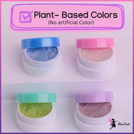 Dye Free - Plant Based - All Natural - Food Coloring Powder 2 Color Set. (Pink and Deep Pink, Large 2 Jars .40 oz each .80oz/22 gr)