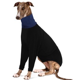 IECOii Greyhound Sweater, Turtleneck Italian Greyhound Sweater Thermal,Greyhound Cozy Fleece Jumper Winter Outfit,Whippet Fleeces Sweater,Greyhound Dog Jumpsuit for Whippet Lurcher Salukis,Large