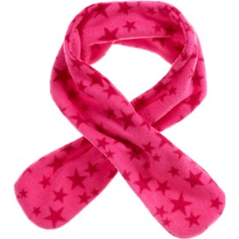 Playshoes Girl's Warmer Kinder Fleece-steckschal Sterne Scarf, (Pink 18), One Size