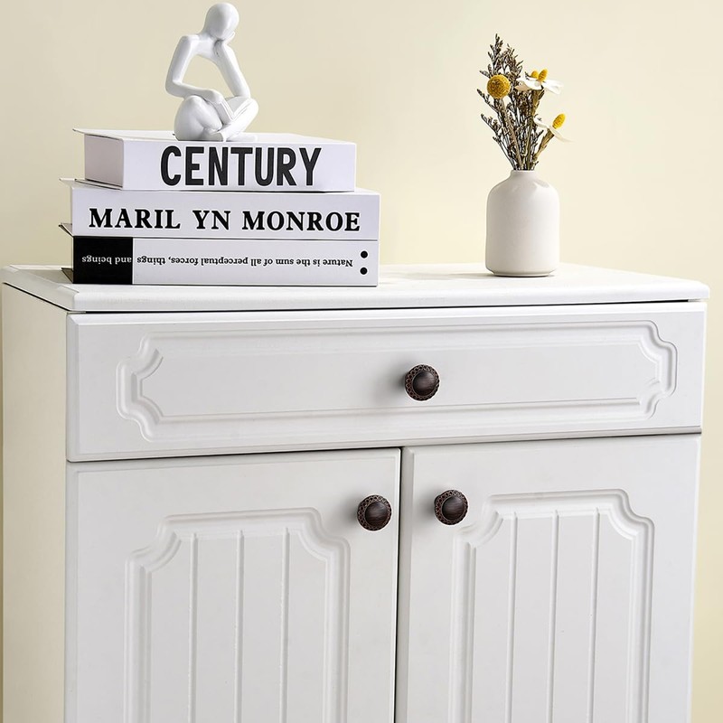 YCSJ Round Cabinet Hardware Knobs - 10 Pack / 1.26