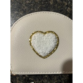 Mud Pie NWT Mud Pie Gold Manicure Set Cream W/Gold Trim Puffy Heart Gift Set