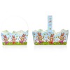 com-four® 6 x Easter Baskets with Motif - Cardboard Baskets