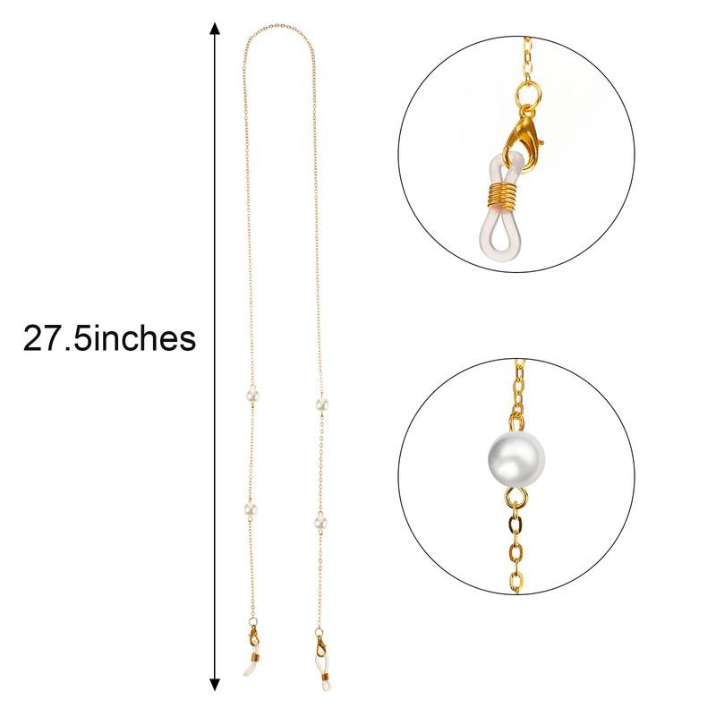 Pack of 6 Glasses Chains for Women Glasses Cord with