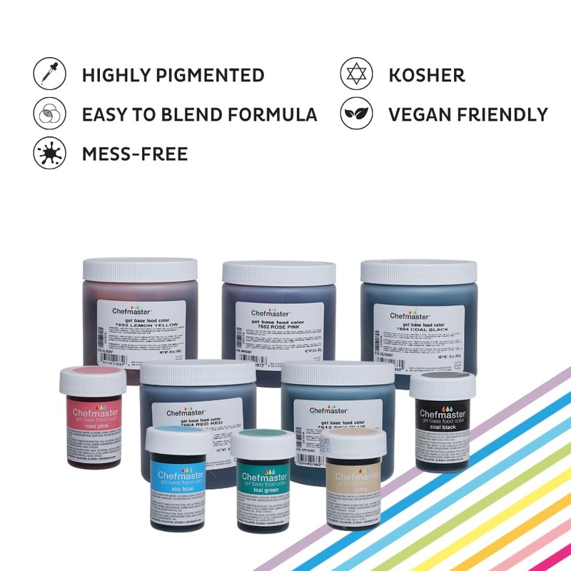 Chefmaster Sky Blue Gel Food Coloring | Vibrant Color |