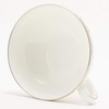 Narumi 51008-2508 Cup and Saucer, Thin Pearl Accent, Arabesque Platinum,