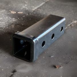 Unbranded Hitch Adapter 2" X 7-1/2” Weld-on Bar Trailer Receiver Tube Raw Steel 3 Pin Hole