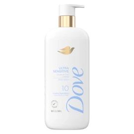 Dove Dove Fragrance Free Body Wash Ultra Sensitive 10 Ingredients 18.5 oz Beauty Bar Fragrance Free Hypoallergenic Sensitive Skin 3.75 oz (Pack of 8)
