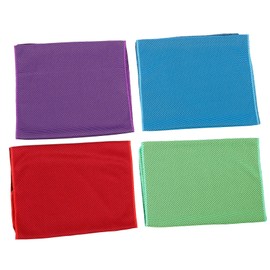 BESPORTBLE 4pcs Cooling Towel Ice -Absorbent Towels for Gym Travel Outdoor Activities Quick-Dry Breathable Material Random Colors