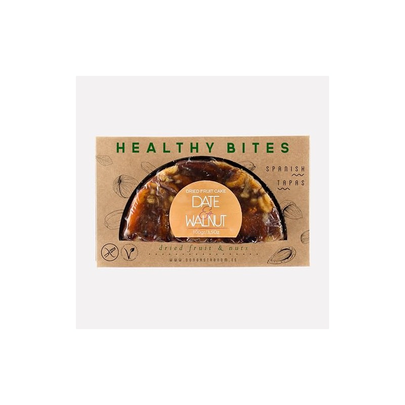 Healthy Bites by Don Gastronom. Date & Walnut dried fruitcake.