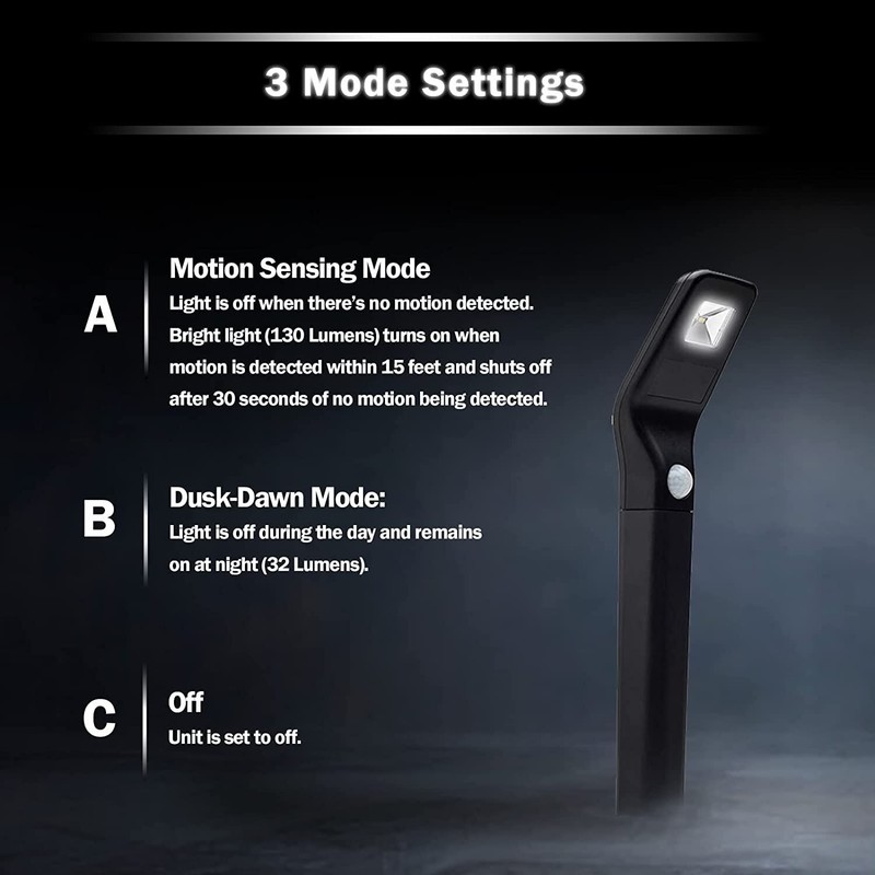 Morvat LED Motion Sensor Outdoor Landscape Pathway Solar Lights, 4