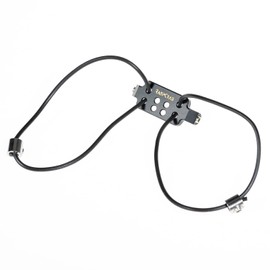 RampCrab Limit Strap mounts for SCX24 AX24 FCX24, Mounted on The Servo(Servo Width Should be Less Than 24 mm) Brass Black Coating, 5 Grams, Come with Rubber Band