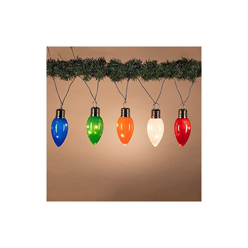 Gerson 10 Count B/O Multi Color Lighted Garland with Ww