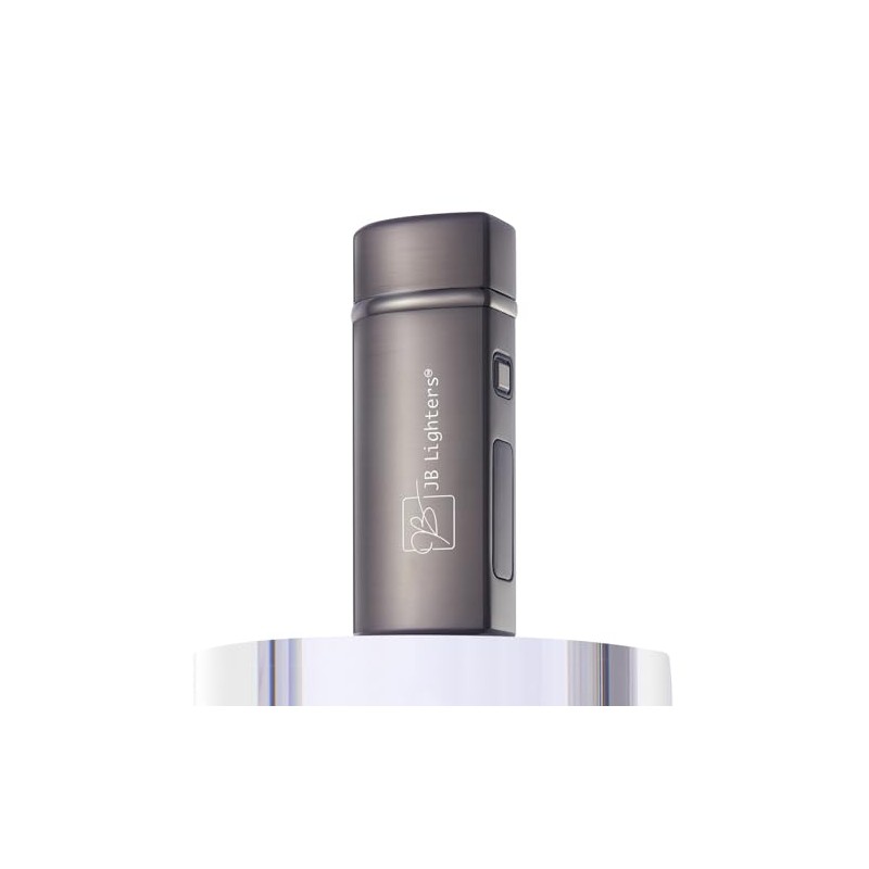 JB Lighter Gray - Flame Butane Torch Lighter- Wind Resistant