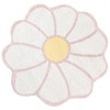 TEMBR Flower Shaped Round Area Rug,Washable Round Soft Floral Area