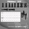 FITHOIST 12Pcs Motorcycle Blind Hole Bearing Puller Kit,Slide Hammer Puller