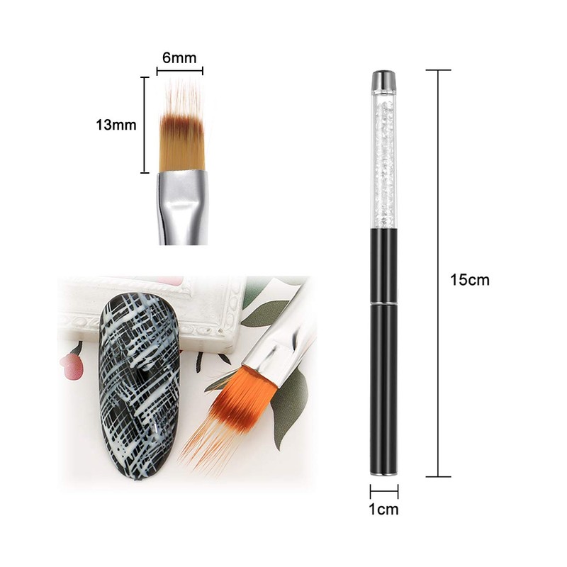 Dual End Nail Art Dotting Pen Acrylic Drawing Liner Flower