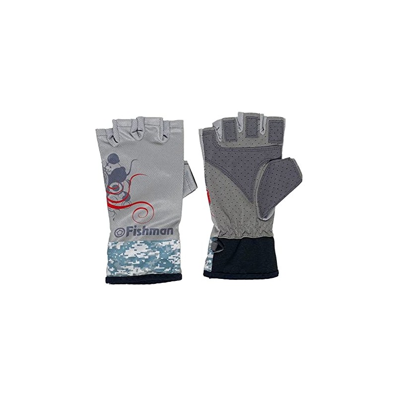 FISHMAN GB-201805 Summer 5 Fingerless Gloves Grey XXL