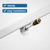 Muzata 2pack Stainless Steel Adjustable Handrail Bracket Angle Flat Bracket