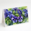 Rhode Island Violets in Watercolor Greeting Cards and Envelopes Pack