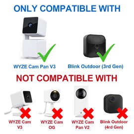 DIANMU 26FT Power Cord for Wyze Cam Pan V3 Indoor/Outdoor Camera, Blink Outdoor (3rd Gen), 90 Degree L-Shape Micro USB Flat Power Extension Weatherproof Charging Cord 2 Pack (Not for Wyze Cam V3)