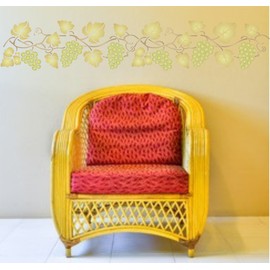 Grapevine Stencil, 23 x 8.5 inch - Classic Grape Vine Border (2pc)