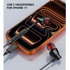 iMangoo Wired Earbuds USB C Headphones Headset with Microphone for