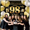 98th Happy Birthday Banner IMISI Birthday Decorations Backdrop for Party