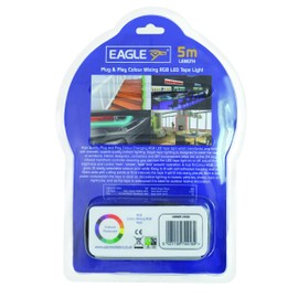 Eagle 12V RGB LED Tape Light Kit Inc In-line PSU