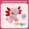 5 Pcs Axolotl Stuffed Animal with Babies, Weighted Axolotl Plush
