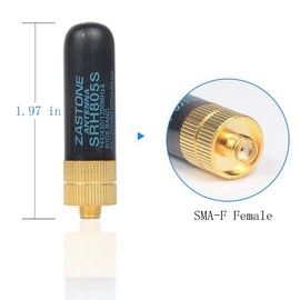 SRH805S SMA-F Female Dual Band Antenna,5cm SRH805S Walkietalkie UV Dual Antenna for GT-3 UV-5R BF-888s Radio
