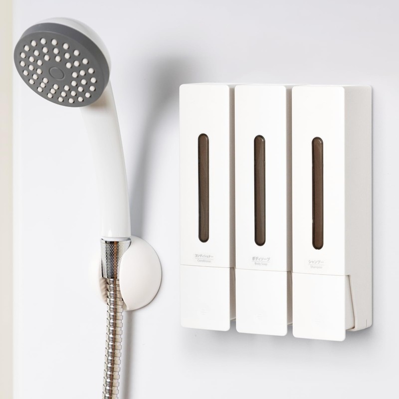 Umimile Shampoo Dispenser, Magnetic Dispenser, Large Capacity, Wall Mounted, 13.5