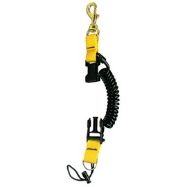 Innovative Snappy Coils 3-3/8 Inch Brass Bolt Snap (Black w/Dive Flag)