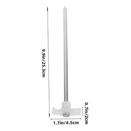 GANAZONO 6pcs Heavy Duty Camping Tent Pegs Reusable Metal Stakes for Outdoor Use Ground Anchoring Durable Lightweight Design Easy to Install and Remove