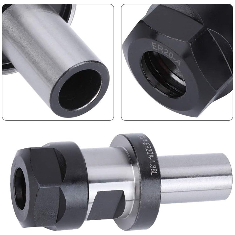 Smowfes M12 R8 ER20 Chuck Chuck Kit 3PCS 3/4 ER20