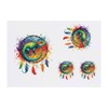 4 x 'Lizard Dreamcatcher' Temporary Tattoos - Water Resistant, Skin-Safe,