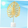 Ipetboom Golden Iron Monstera Leaf Ornament Large Artistic Desktop Decoration