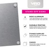 ViroDisplay® Standoff Aluminium Sign – 300 x 60mm – Premium