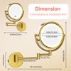 GURUN 8.5" Plug-in Magnifying Makeup Mirror with 3 Tones Dimmable