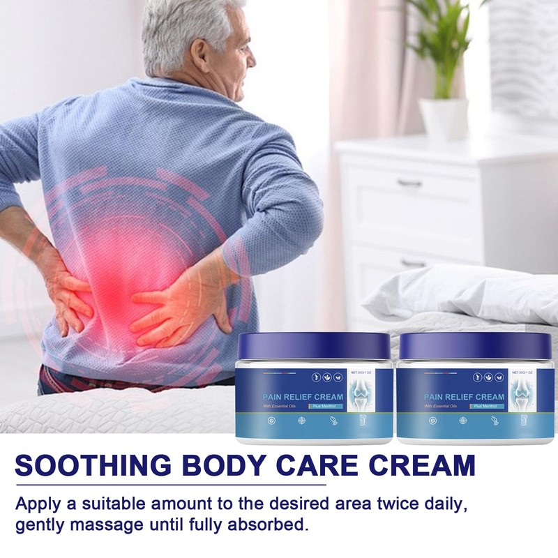VLUVLA Joint Care Cream with Menthol, Fast Absorbing Joint Massage