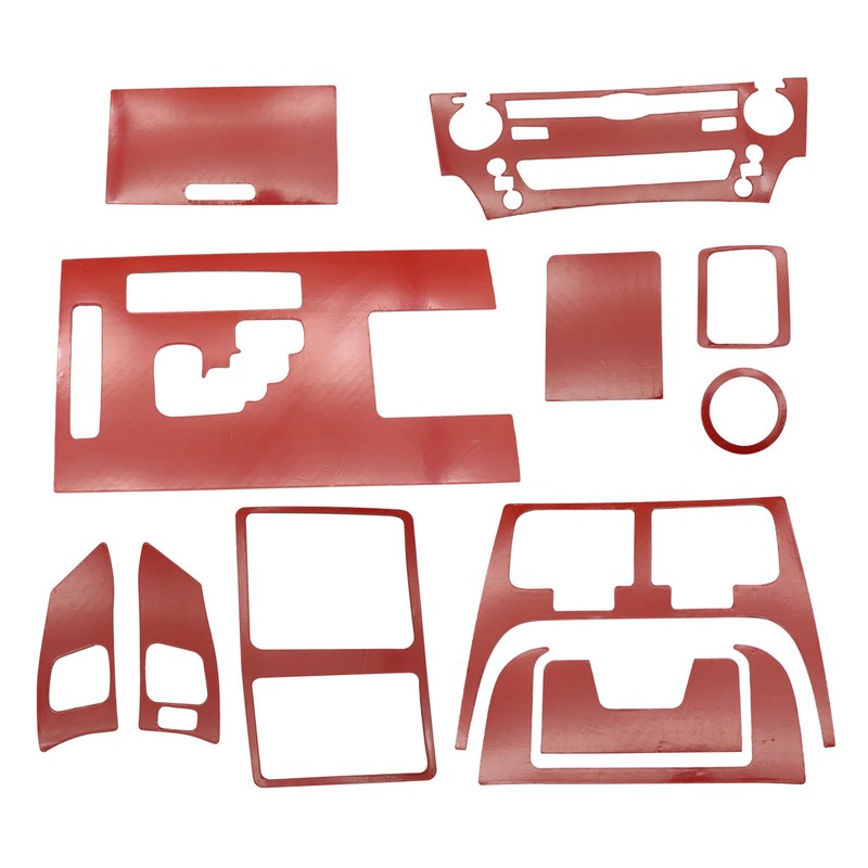 GXARTS 12Pcs Carbon Fiber Full Set Interior Decoration Trim Kit