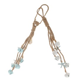 Levemolo Unique Mediterranean Adornment 2pcs String Ornaments Ocean Hanging Bells Vintage Marine Hanging Decor