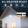 LumiZen Solar Outdoor Lights, 3800LM LED Flood Lights with 16.4