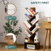 Yoobure Tree Bookshelf - 6 Shelf Retro Floor Standing Bookcase,