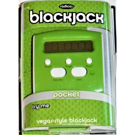 Mattel / Radica NEW - Mattel/Radica Pocket Blackjack, 2009. Green. Uses 1 AAA. FREE SHIPPING!