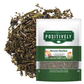 Organic Positively Tea Company, Secret Garden, Green Tea, Loose Leaf, 16 Ounce